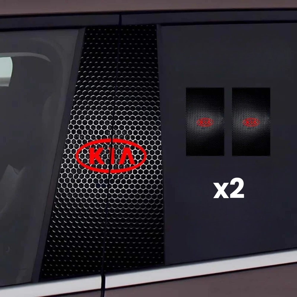 2 pegatinas para el parabrisas del coche con el logotipo