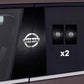 2 pegatinas para el parabrisas del coche con el logotipo