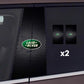 2 pegatinas para el parabrisas del coche con el logotipo
