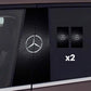2 pegatinas para el parabrisas del coche con el logotipo