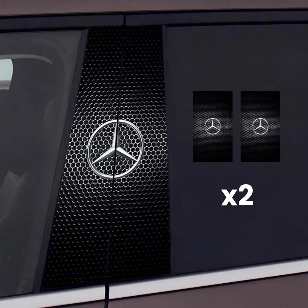 2 pegatinas para el parabrisas del coche con el logotipo