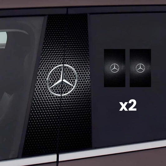 2 pegatinas para el parabrisas del coche con el logotipo