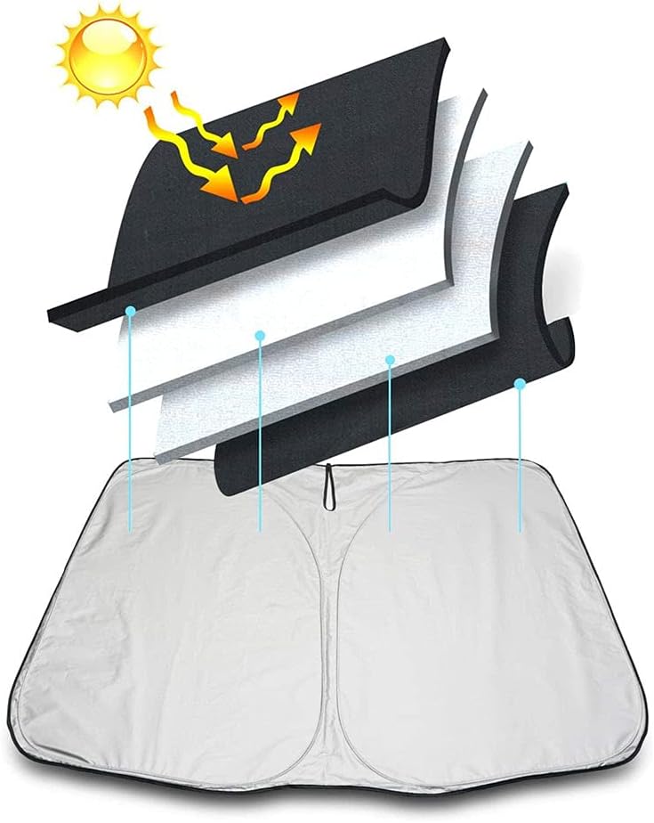 Parasol plegable para el coche con logotipo
