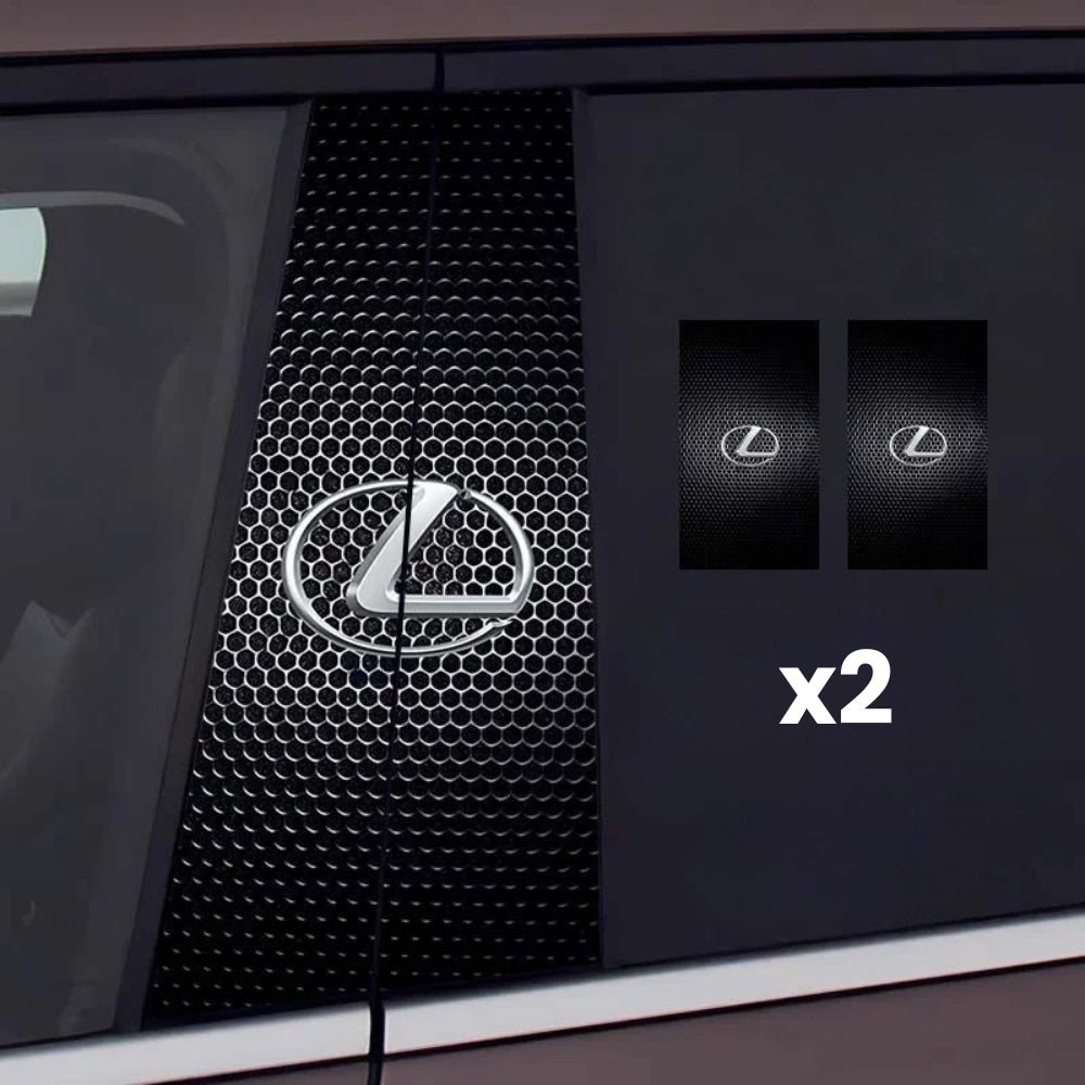 2 pegatinas para el parabrisas del coche con el logotipo