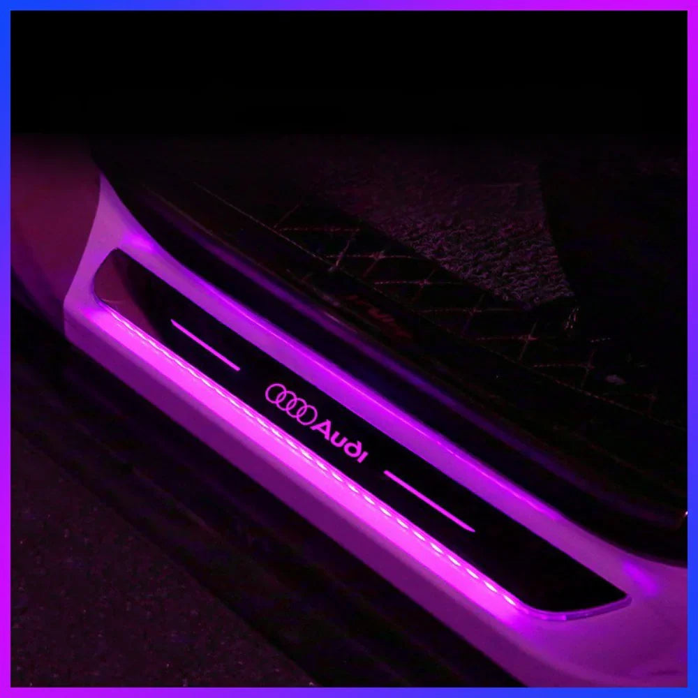 Lote de 2 umbrales de puerta LED para coche