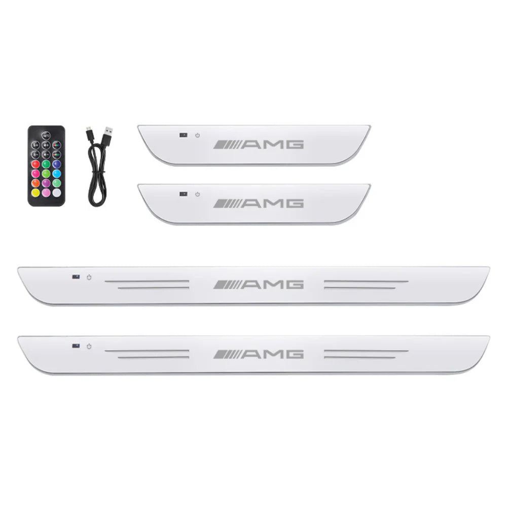 Lote de 2 umbrales de puerta LED para coche