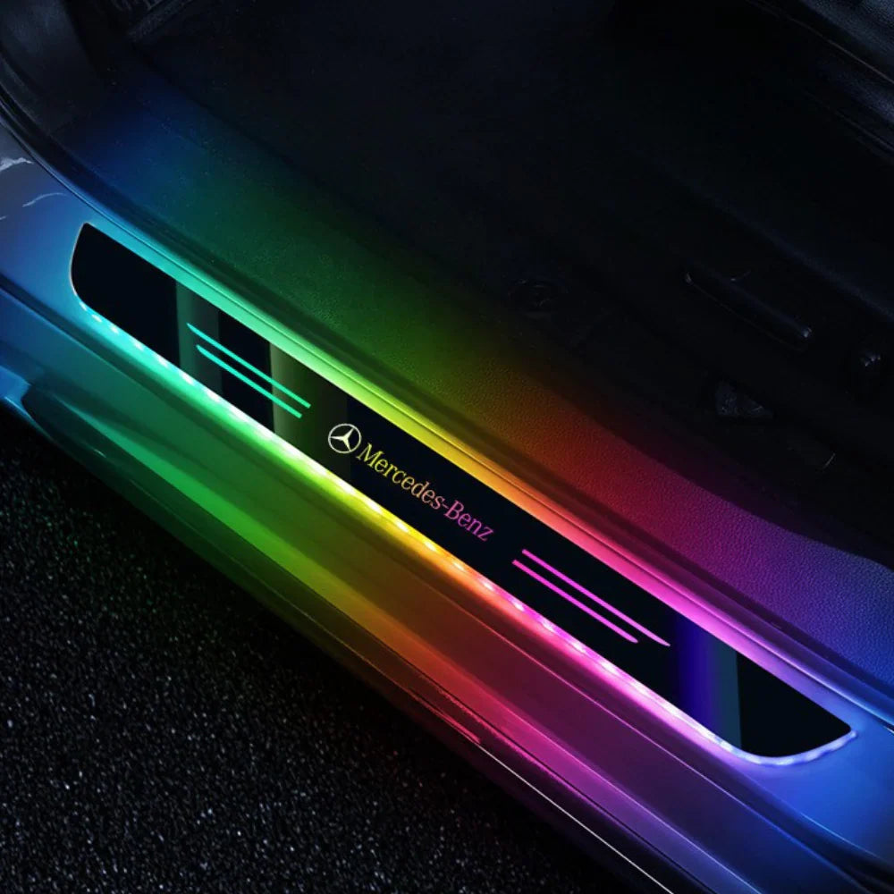 Lote de 2 umbrales de puerta LED para coche